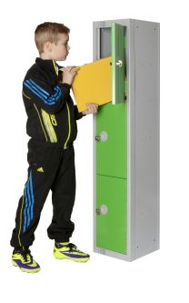 Elite Three Door School Locker