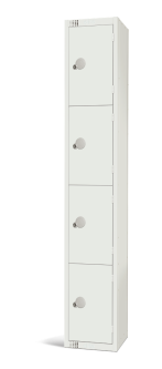 Elite White Four Door Compartment Locker