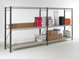 Longspan Shelving - Galvanised Shelves