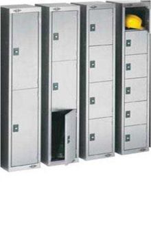 Stainless Steel Four Door Compartment Lockers