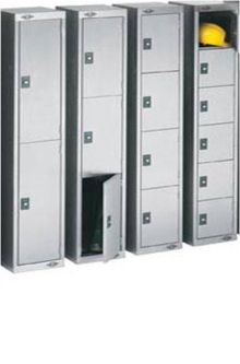 Stainless Steel Three Door Compartment Lockers