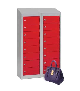 Low 8 Compartment Wallet Locker With Sloping Top