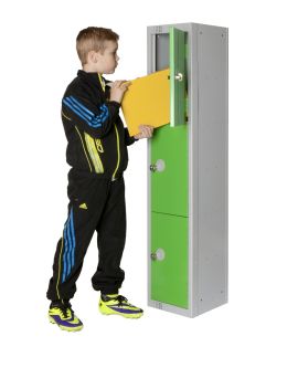 Elite Three Door School Locker