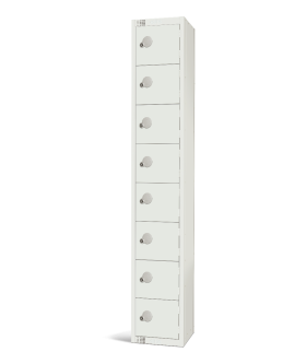 Elite White Eight Door Compartment Locker