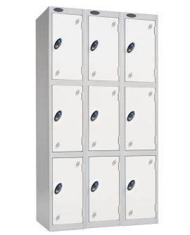 Probe Three Door Compartment Lockers Nest Of 3
