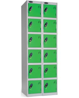 Probe Six Door Compartment Lockers Nest Of 2