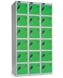 Probe Six Door Compartment Lockers Nest Of 3