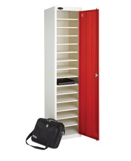 Single Door 15 Shelf Laptop Locker