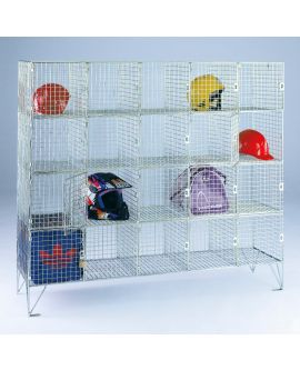 Wire Mesh Personal Effect Lockers With Doors