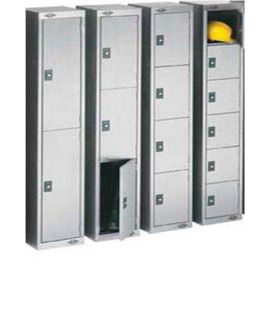 Stainless Steel Four Door Compartment Lockers