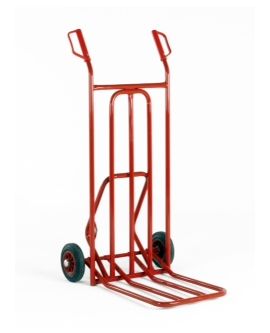 Industrial Quality Range Of Sack Trucks, Having Solid Tyres With Folding Toe