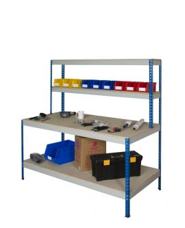 Rivet Work Station With Full Depth Lower Shelf