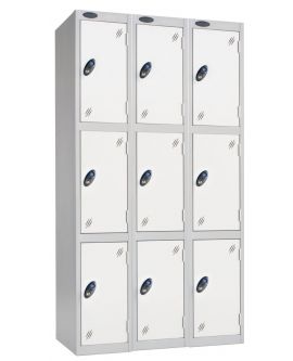 Probe Three Door Compartment Lockers Nest Of 3