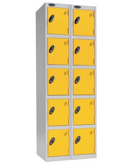 Probe Five Door Compartment Lockers Nest Of 2