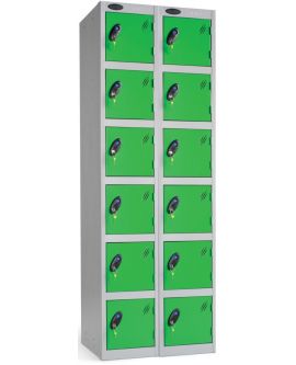 Probe Six Door Compartment Lockers Nest Of 2