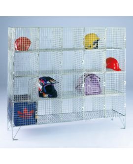Wire Mesh Personal Effect Lockers With Doors