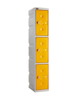 Ultrabox 3 Compartment Plastic Locker
