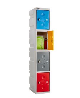 Ultrabox Plus 4 Compartment Plastic Locker