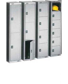 Stainless Steel Four Door Compartment Lockers