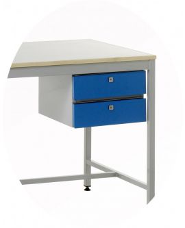 Accessories To Suit Standard Duty Work Benches - 2 Drawer Unit