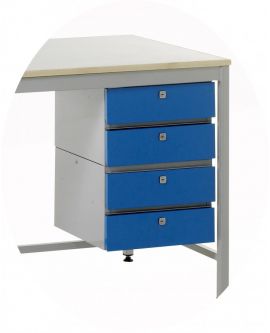 Accessories To Suit Standard Duty Work Benches - 4 Drawer Unit